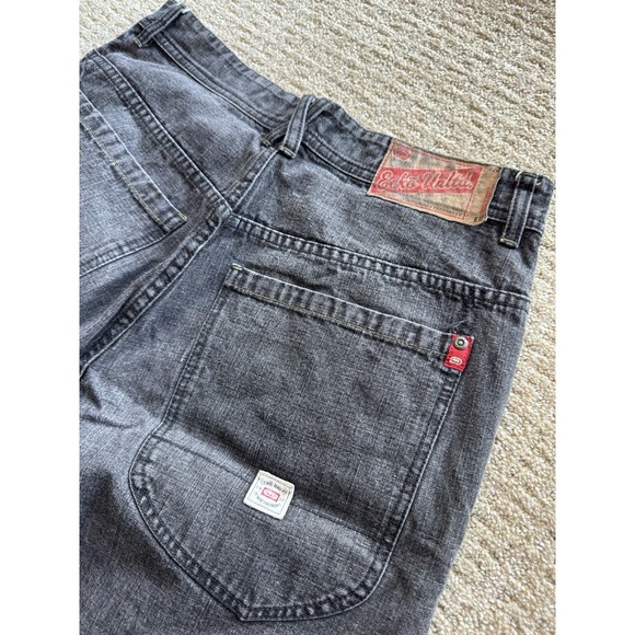 Vintage Ecko Unltd.‎ Jeans Overtime Shop Denim Pant Baggy Y2K Black RARE 32x31.5 - Picture 3 of 10